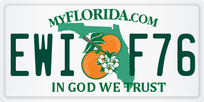FL license plate EWIF76