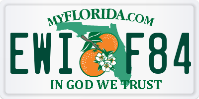 FL license plate EWIF84