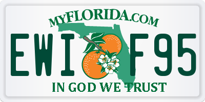 FL license plate EWIF95