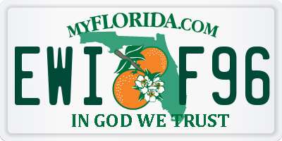 FL license plate EWIF96