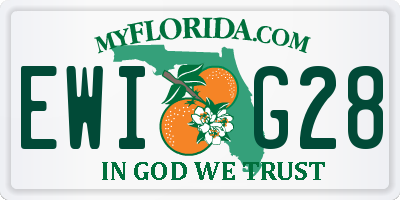 FL license plate EWIG28