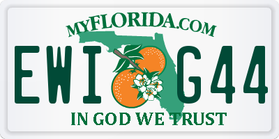FL license plate EWIG44