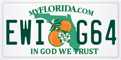 FL license plate EWIG64