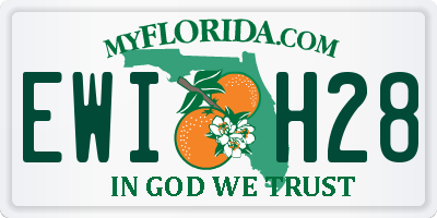 FL license plate EWIH28