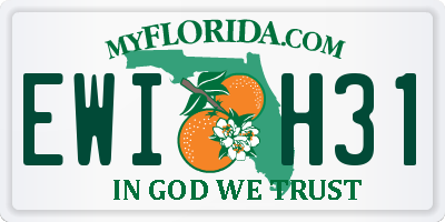 FL license plate EWIH31