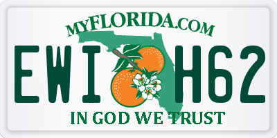 FL license plate EWIH62