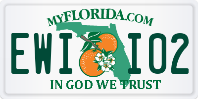 FL license plate EWII02