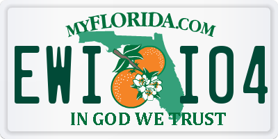 FL license plate EWII04