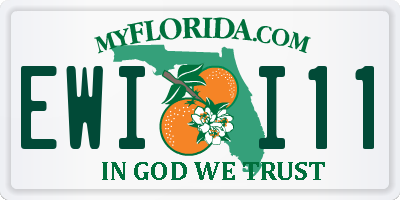 FL license plate EWII11