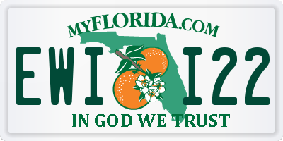FL license plate EWII22