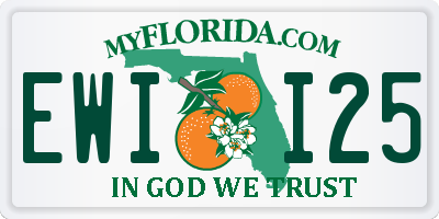 FL license plate EWII25