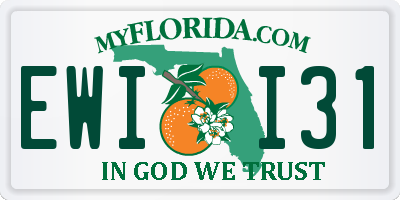 FL license plate EWII31