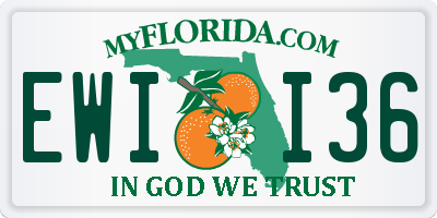 FL license plate EWII36