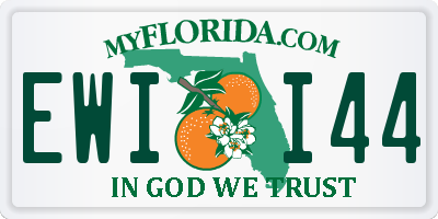 FL license plate EWII44