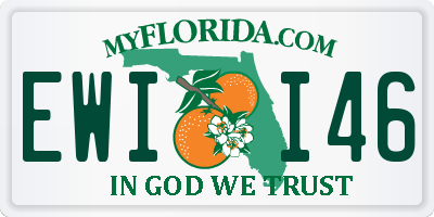 FL license plate EWII46