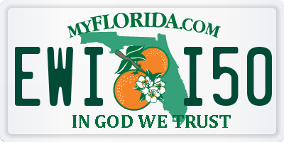 FL license plate EWII50