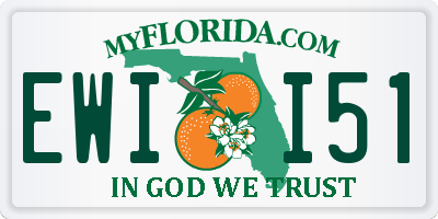 FL license plate EWII51