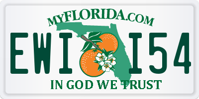 FL license plate EWII54