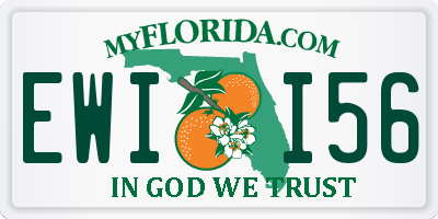 FL license plate EWII56