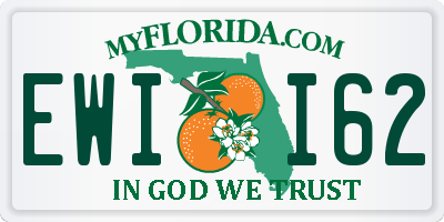 FL license plate EWII62
