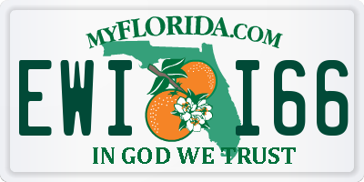 FL license plate EWII66