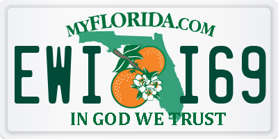 FL license plate EWII69