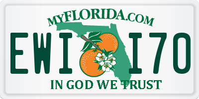 FL license plate EWII70