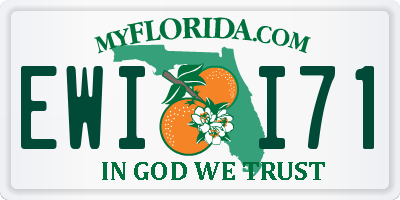 FL license plate EWII71