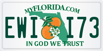 FL license plate EWII73