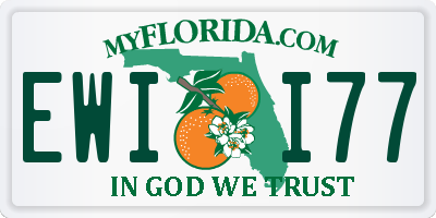 FL license plate EWII77