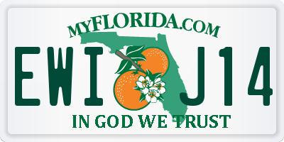 FL license plate EWIJ14
