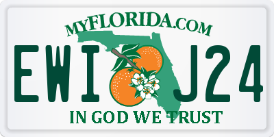 FL license plate EWIJ24