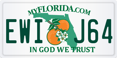FL license plate EWIJ64