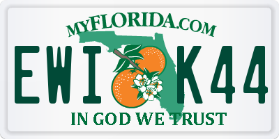 FL license plate EWIK44