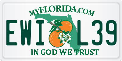 FL license plate EWIL39