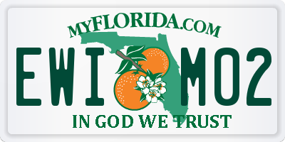 FL license plate EWIM02