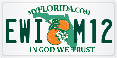 FL license plate EWIM12