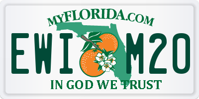 FL license plate EWIM20