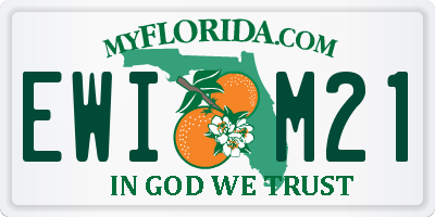 FL license plate EWIM21