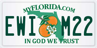 FL license plate EWIM22