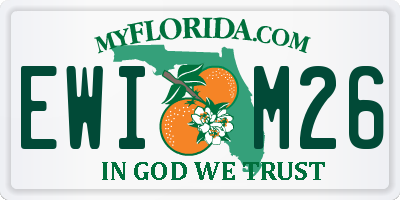 FL license plate EWIM26