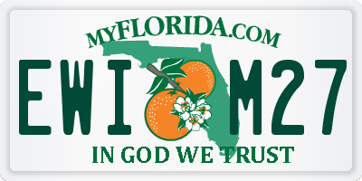 FL license plate EWIM27