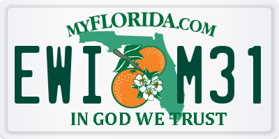 FL license plate EWIM31