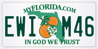 FL license plate EWIM46