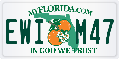FL license plate EWIM47