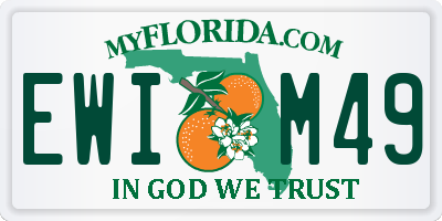 FL license plate EWIM49