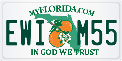 FL license plate EWIM55