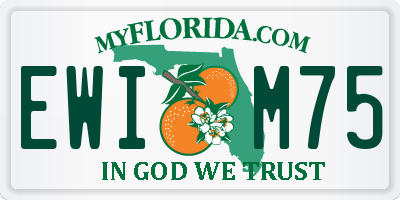FL license plate EWIM75
