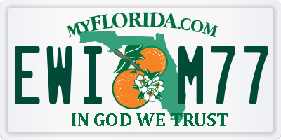 FL license plate EWIM77