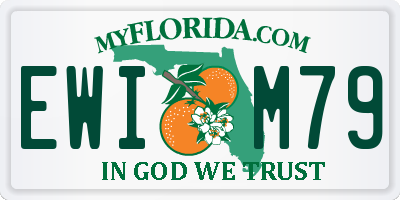 FL license plate EWIM79